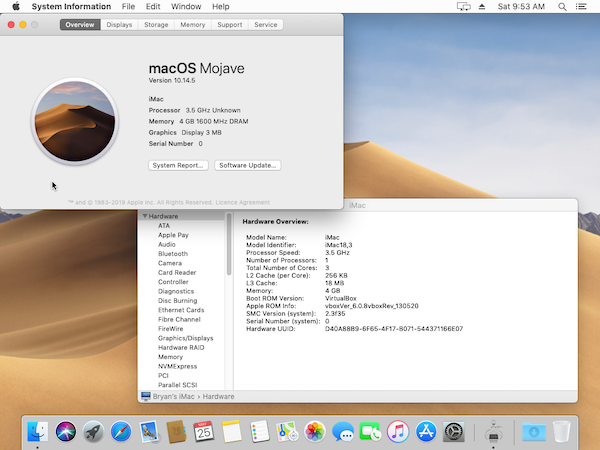 mojave virtualbox